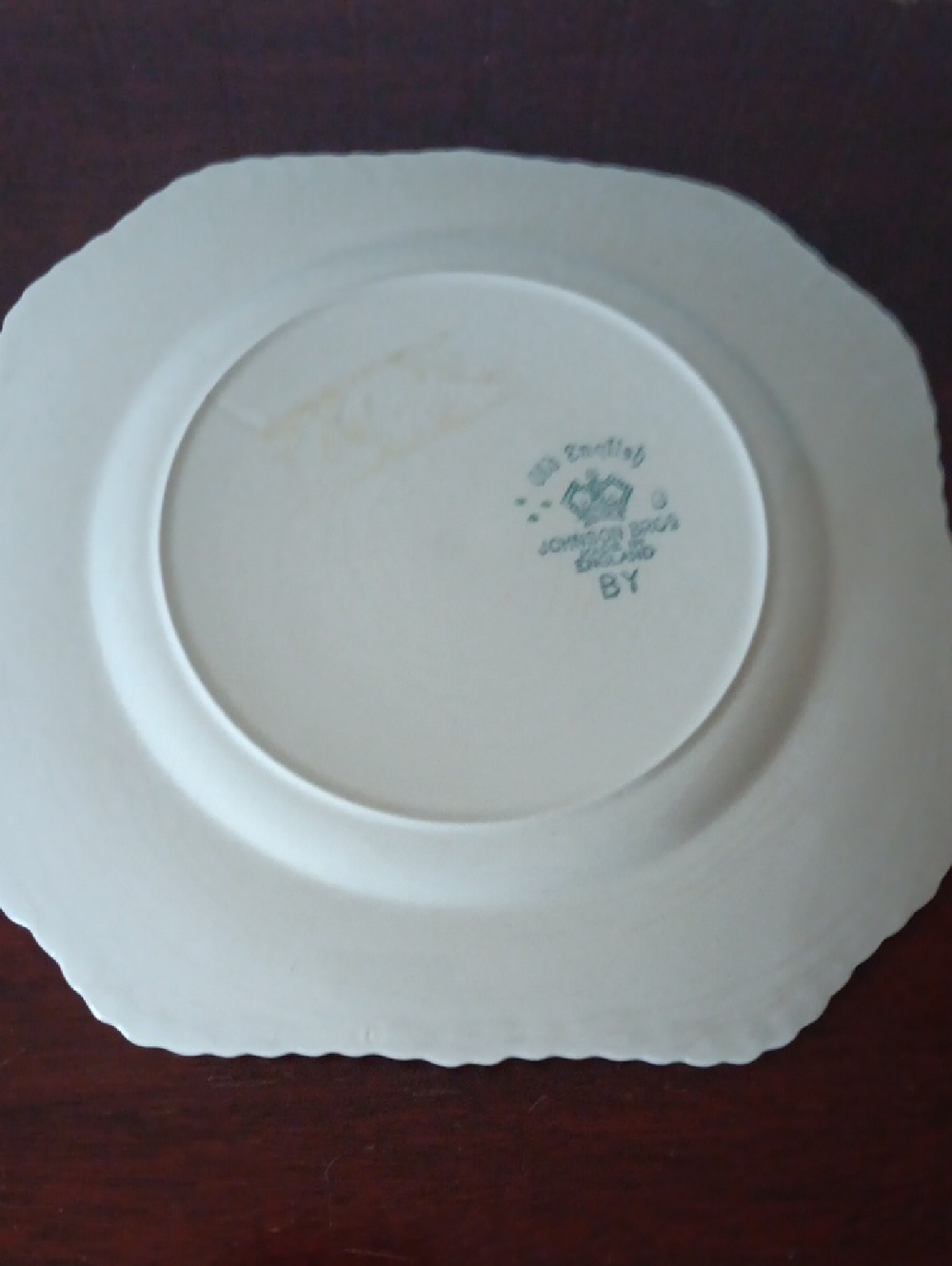Vintage Johnson Brothers Square Salad Plate - Picture 2 of 2